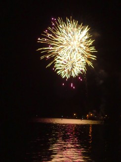 New Years Fireworks, Te Anau, New Zealand