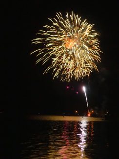 New Years Fireworks, Te Anau, New Zealand